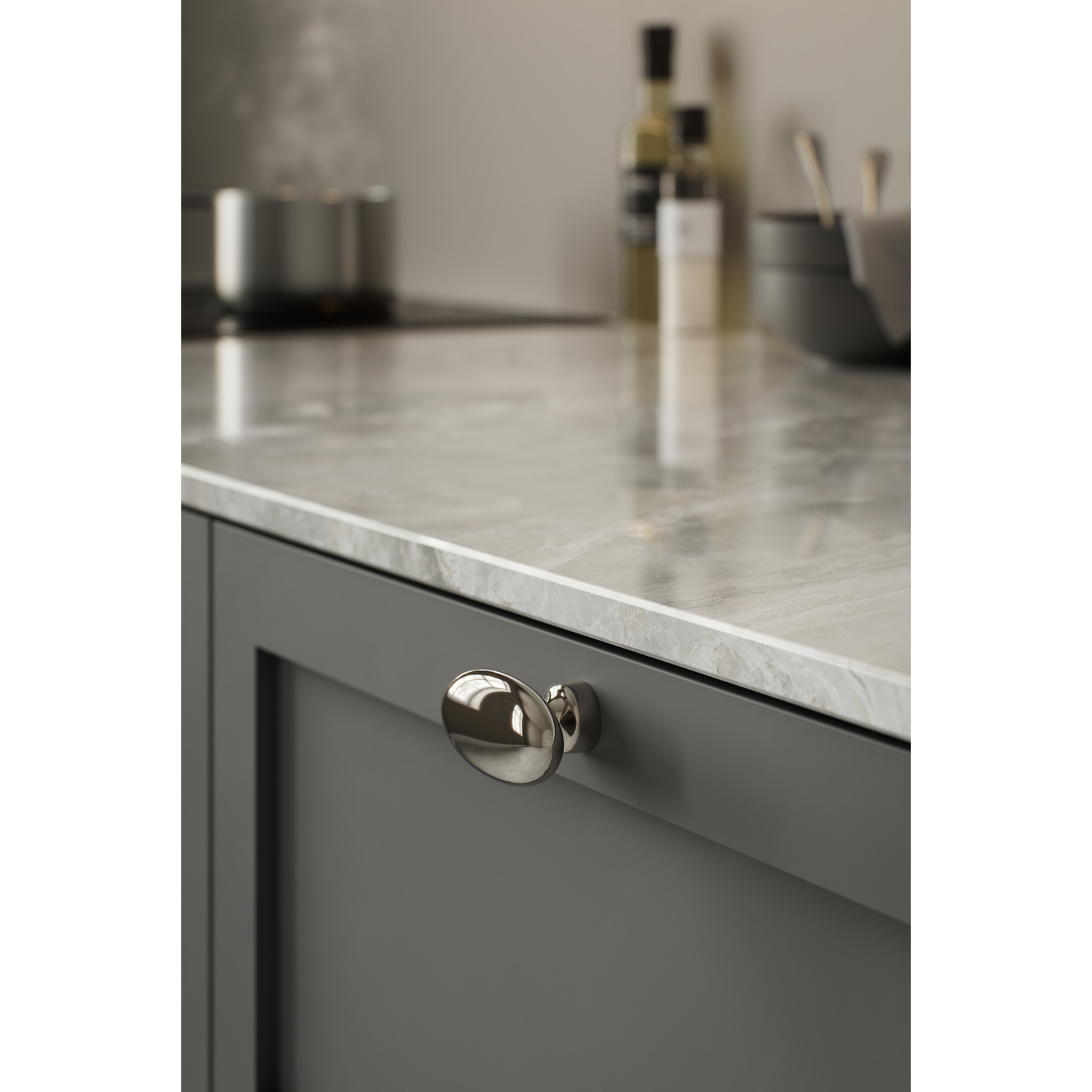 Bouton T BARON T l60 zamac nickel poli 